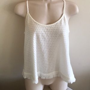 Blush Boutique frilly tank top - small